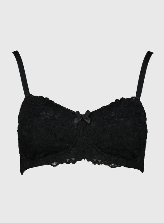Black Post Surgery Comfort Lace Bra - 34B