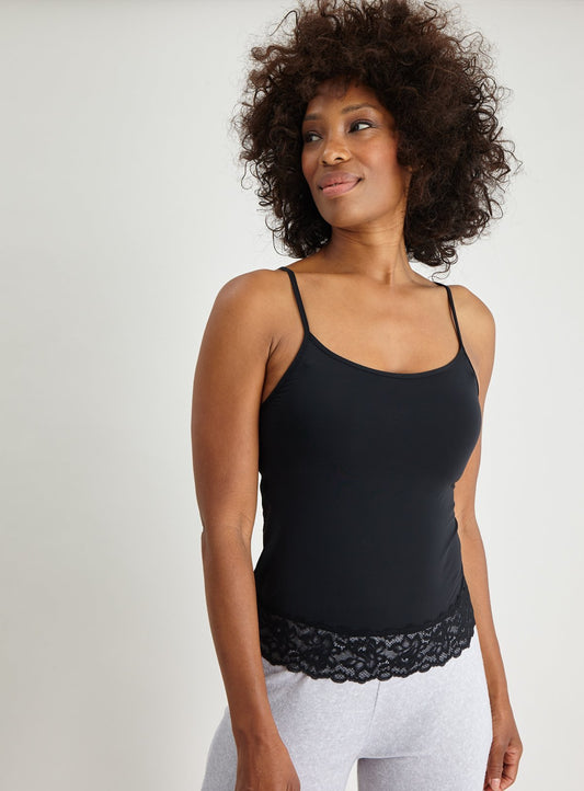 Black Secret Support Slinky Camisole - 10