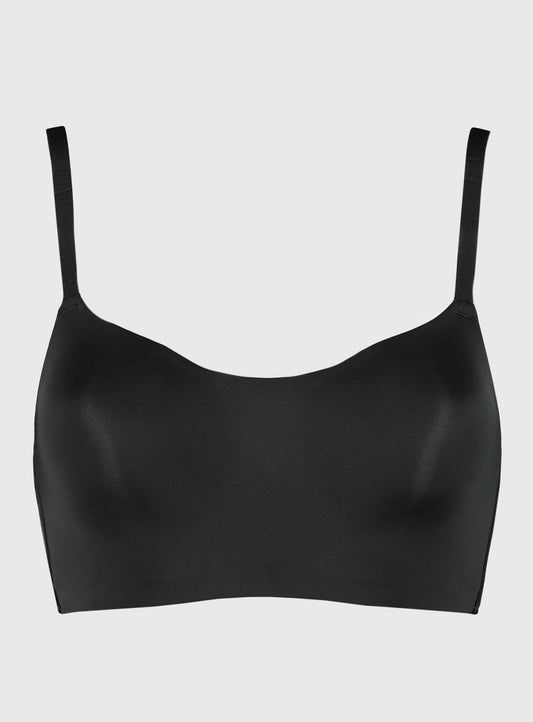 Black Scoop Neck Bra - 32A