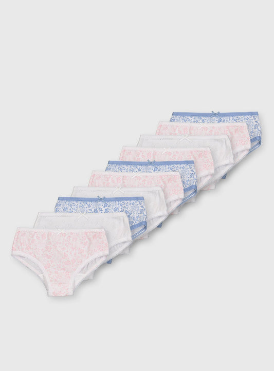Ditsy Floral Briefs 10 Pack - 10-11 years
