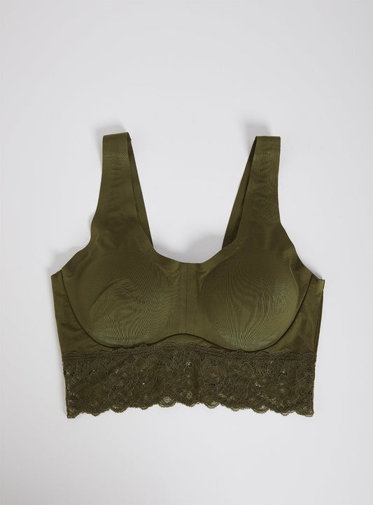 Green Lace Underband Invisible Bralette - 10
