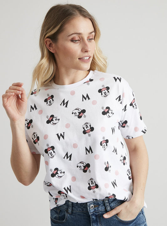 Disney Minnie Mouse White T-Shirt - 10