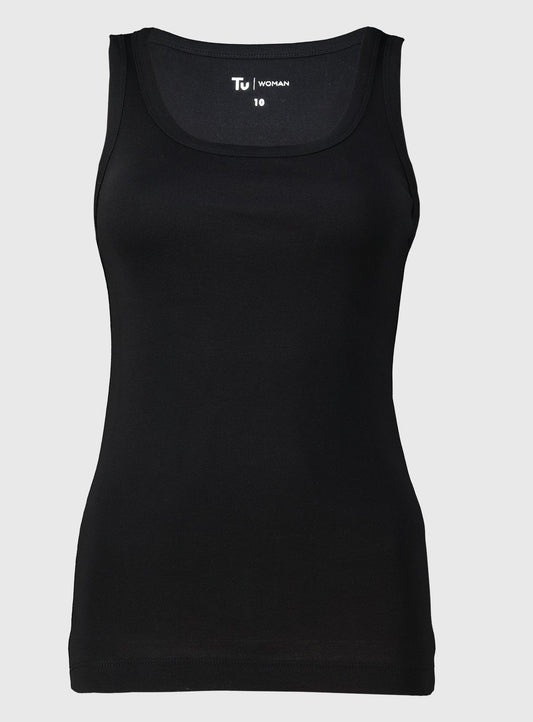 Black Vest Top - 10