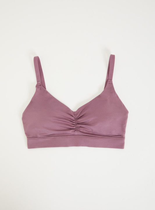 Dusky Pink Soft Comfort Lounge Bra - 10