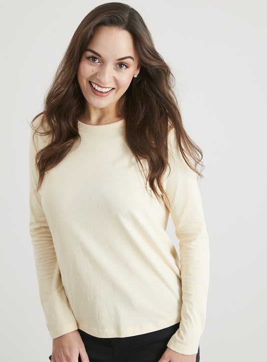 Cream Long Sleeve Top - 10