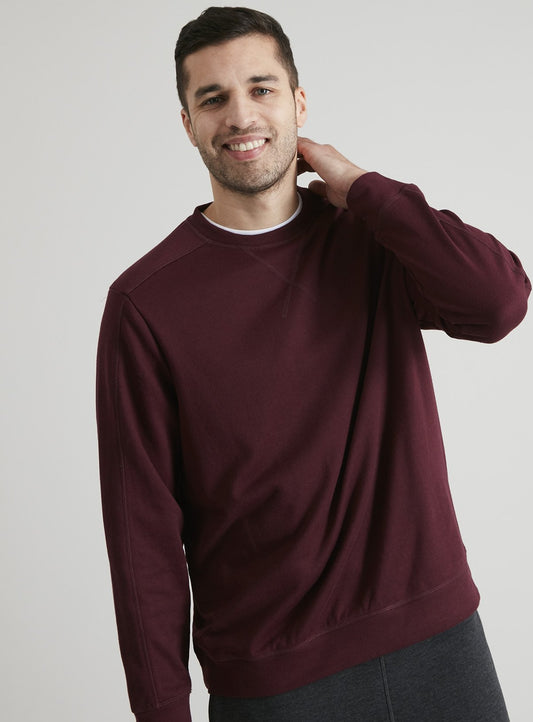 Burgundy Soft Knit Lounge Top - L