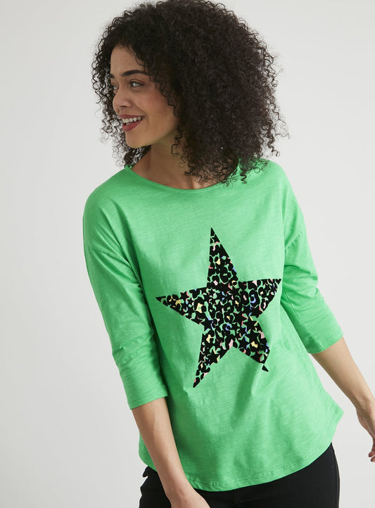Green Flock Star Top - 10