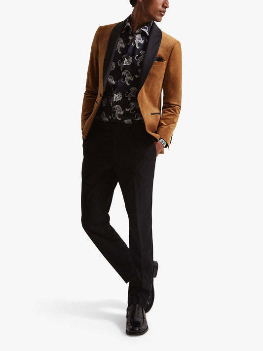 Caramel velvet jacket
