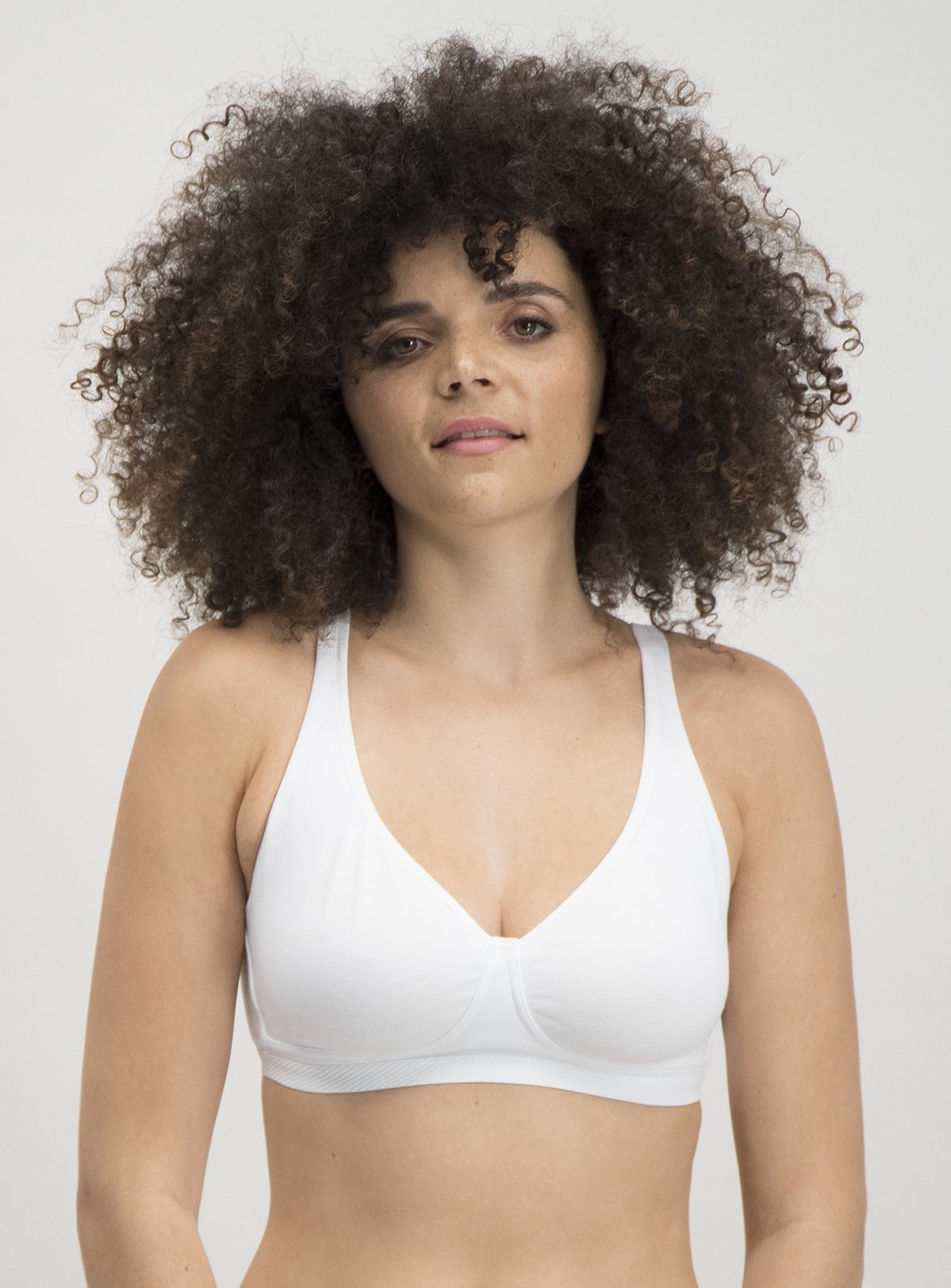 Black & White Non-Wired Comfort Lounge Bra 2 Pack - 32B