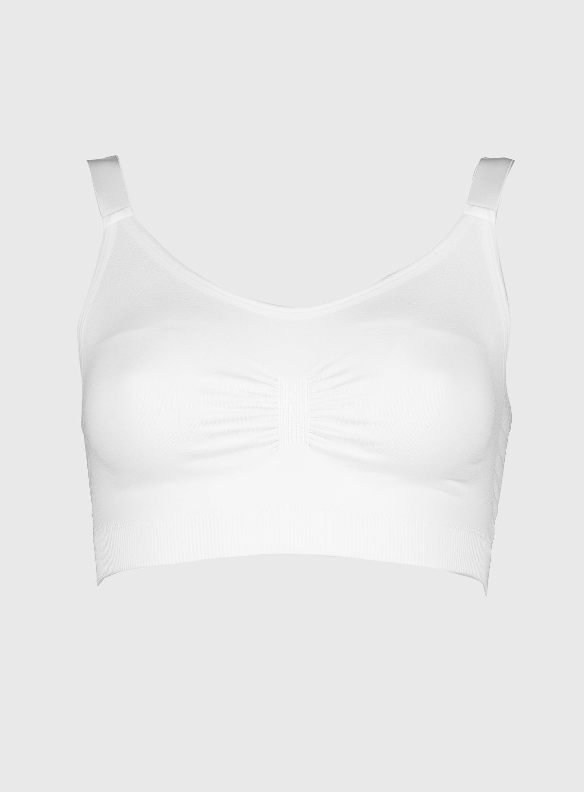 DD+ White Seamless Stretch Crop Top - L
