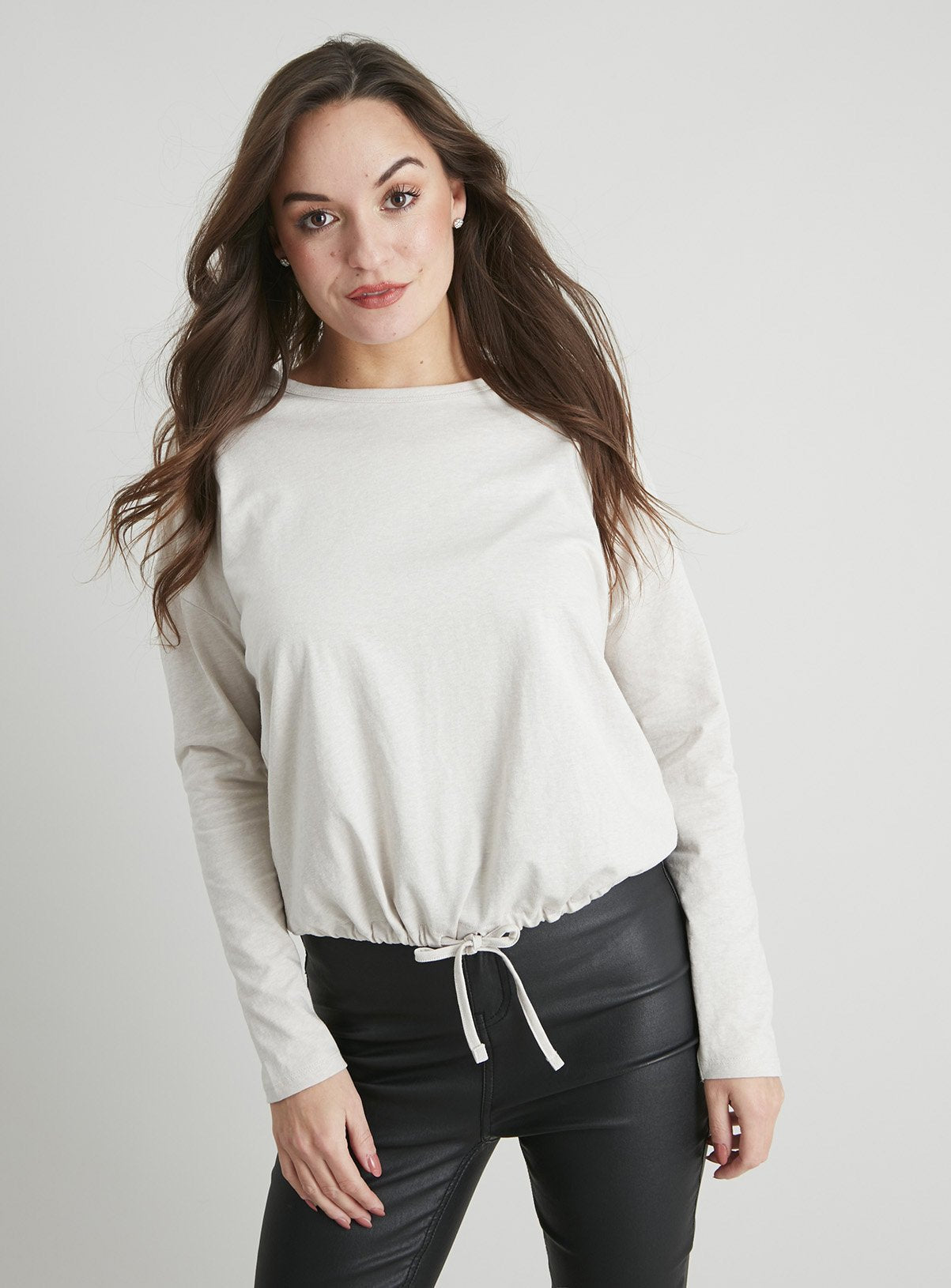 Cream Bubble Hem Top - 10