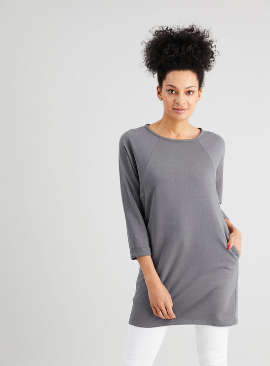 Grey Sweatshirt Tunic - 10