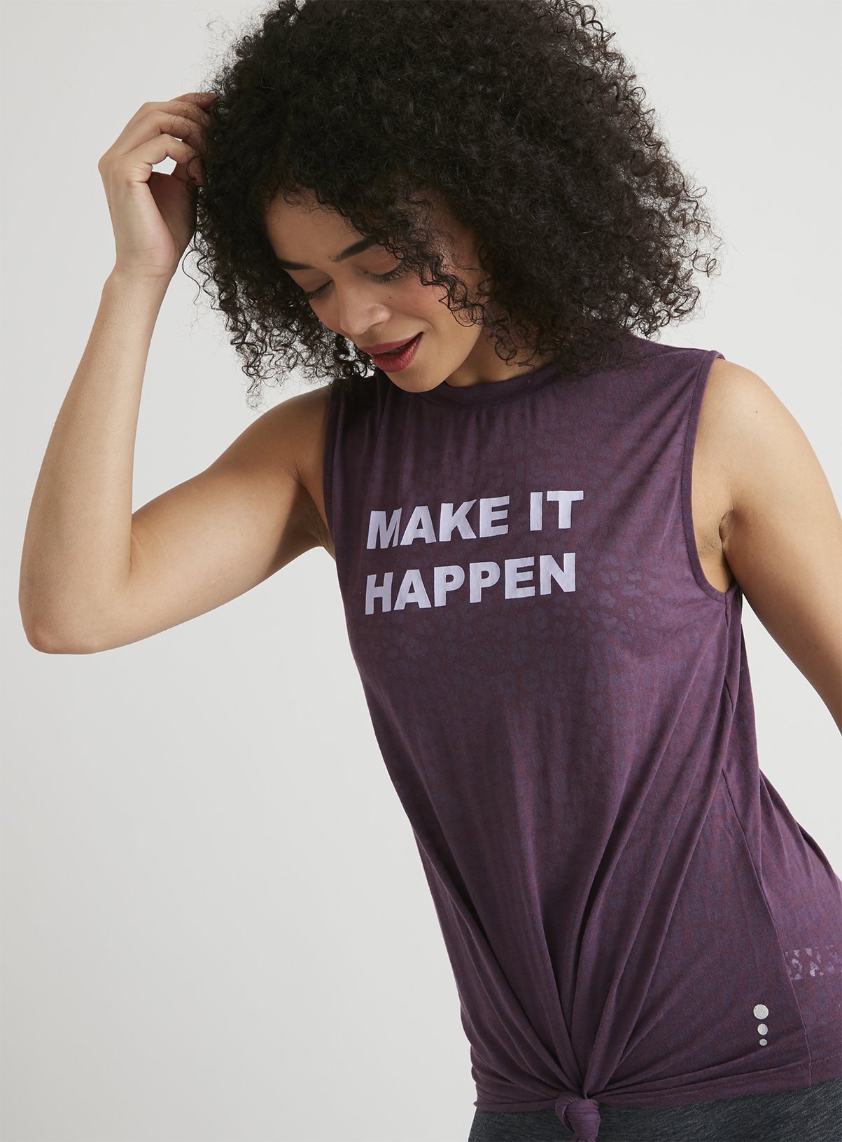 Active Purple 'Make It Happen' Vest - 10